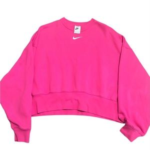 Pink, Adult XS Women’s Over-oversized Nike Sportswear Phoenix Fleece